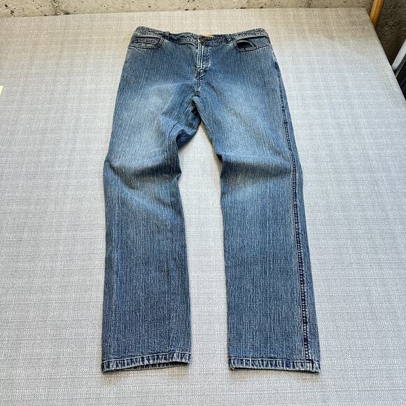 Dana Buchman Petite Jeans Womens‎ size 12 Blue Denim Stretch Straight Leg - Picture 1 of 10